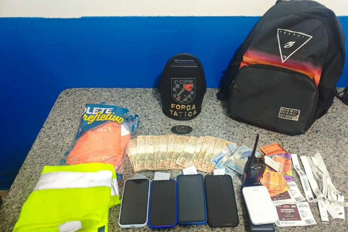 Imagem de compartilhamento para o artigo Três são presos por venda de ingressos falsificados na Exposul 2025 da MS Todo dia